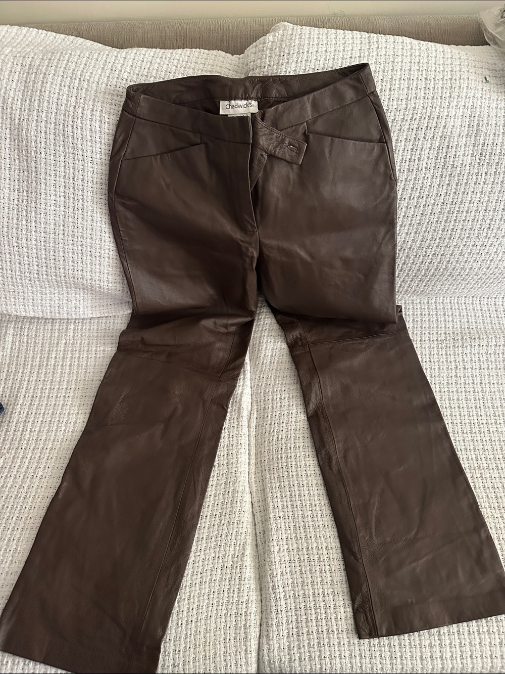 Chadwick’s leather pants brown 6P
